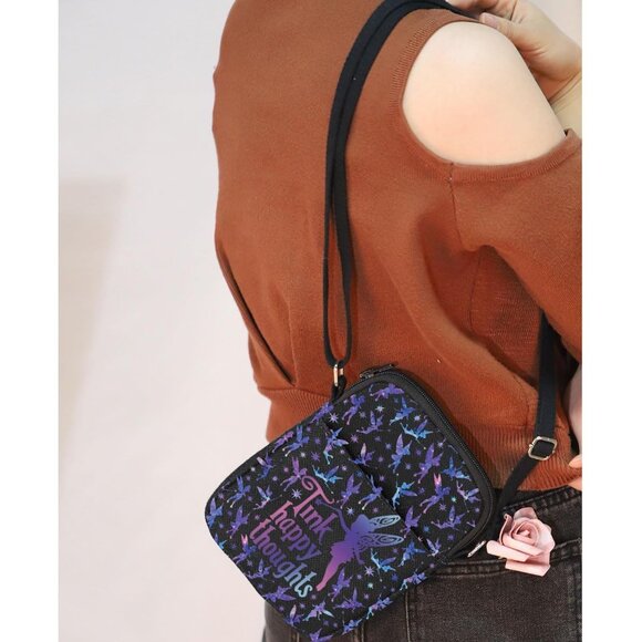 Fairy Crossbody Bag Canvas with Zipper Pockets Adjustable Strap for Travel - Picture 6 of 6